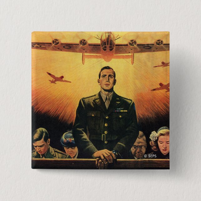 The Immortal Harpy 2 Inch Square Button (Front)