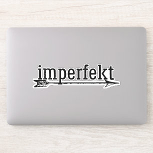 the imperfekt vinyl sticker w/ arrow