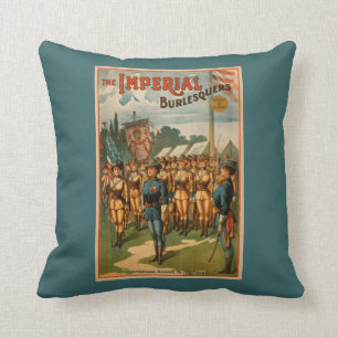 The Imperial Burlesquers Female Soldiers Play Throw Pillow