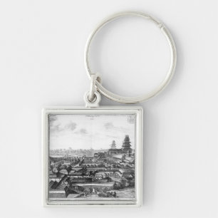 The Imperial Palace in Ido, Japan Keychain