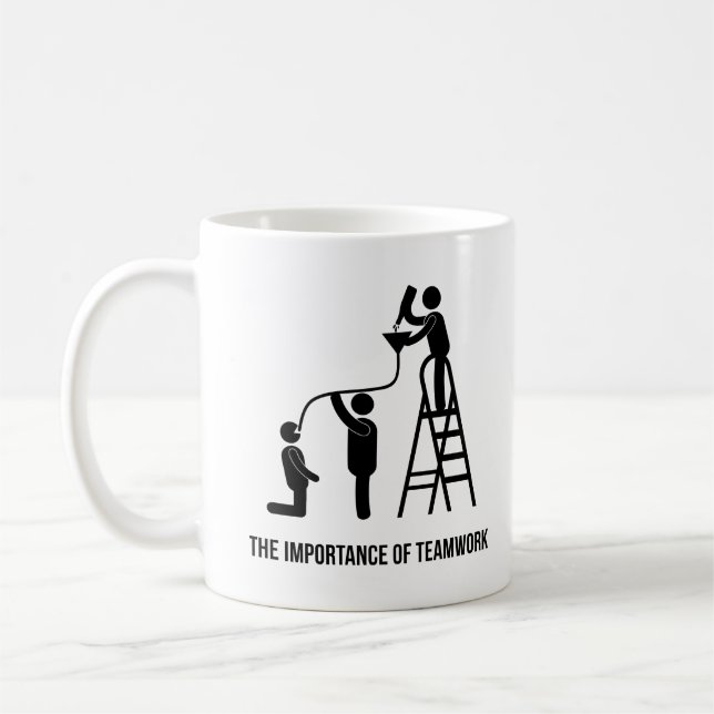 The Importance of Teamwork Coffee Mug (Left)