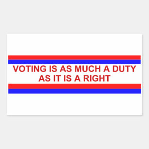 the importance of voting sticker