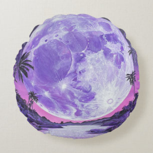 "the Impossible Moon"- Round Pillow