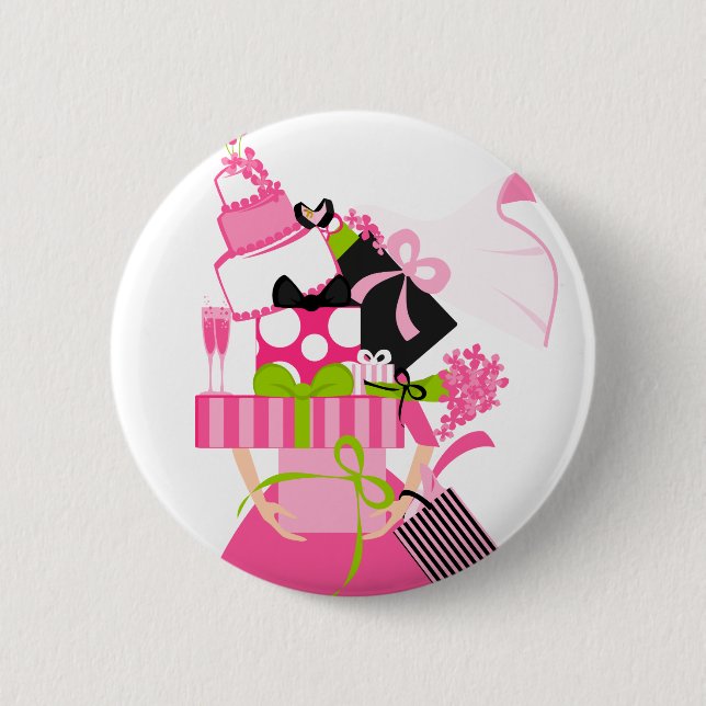 The Impossible Wedding Stack 2 Inch Round Button (Front)