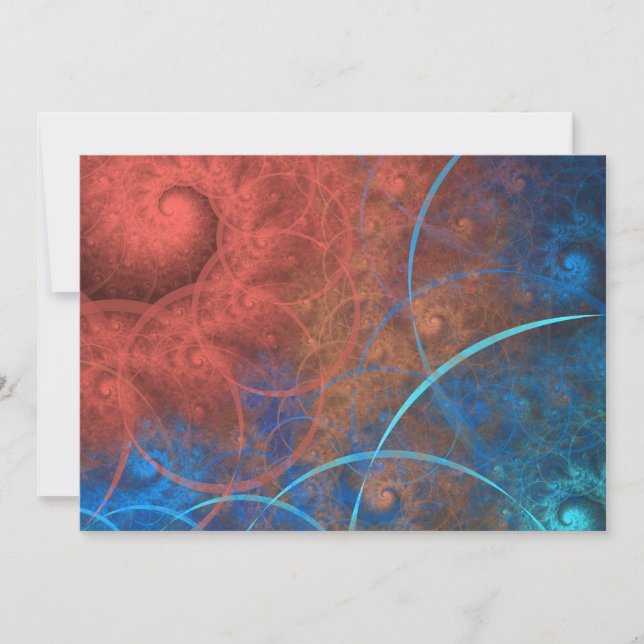 The Incinerator Fractal Art hot fire Invitation (Front)