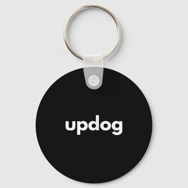 The Incognito Store _ Updog Dog Lover Funny - Blac Keychain (Front)