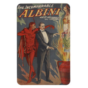 The Incomparable Albini Magician Magnet