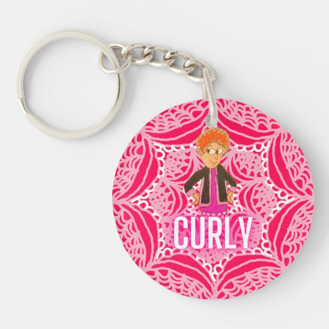 The Incredible 5 Curly Keychain by Jenn Webster (Front)