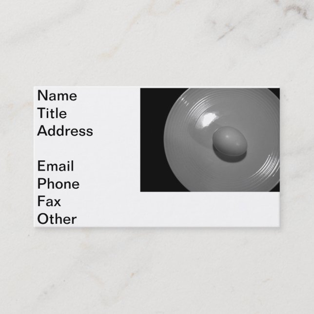 The Incredible Edible Business Card (Front)