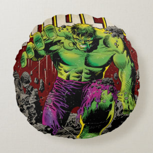 The Incredible Hulk Comic #105 Round Pillow