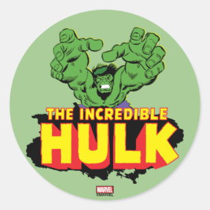 The Incredible Hulk Logo Classic Round Sticker