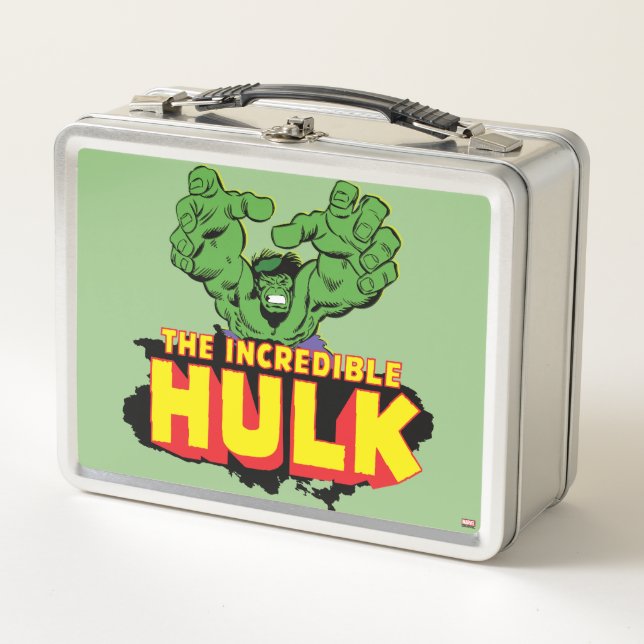 The Incredible Hulk Logo Metal Lunch Box (Front)