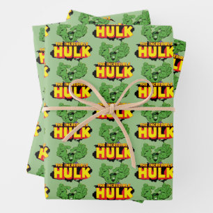 The Incredible Hulk Logo Wrapping Paper Sheet