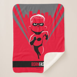 The Incredibles 2   Dash - Born Fast Sherpa Blanket