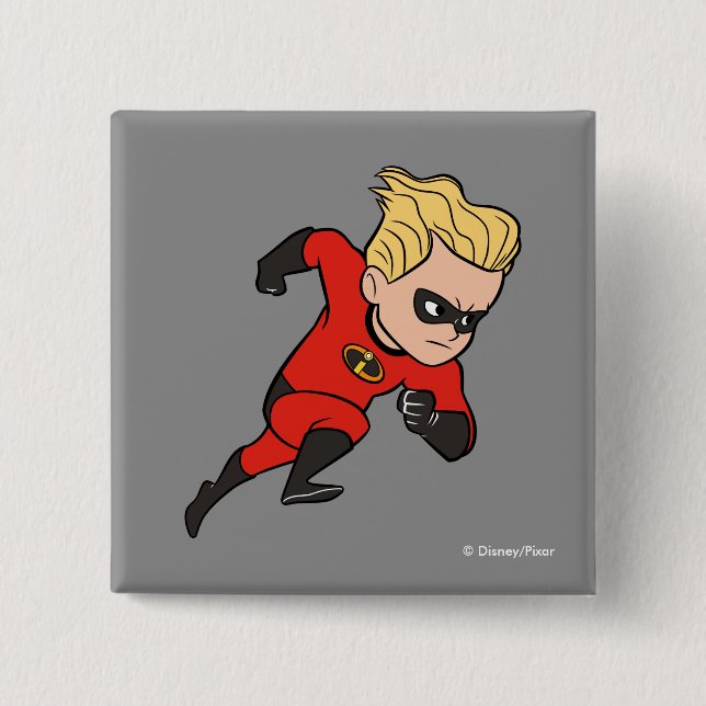 The Incredibles 2 | Dash - Hero Work Inch Square Button (Front)