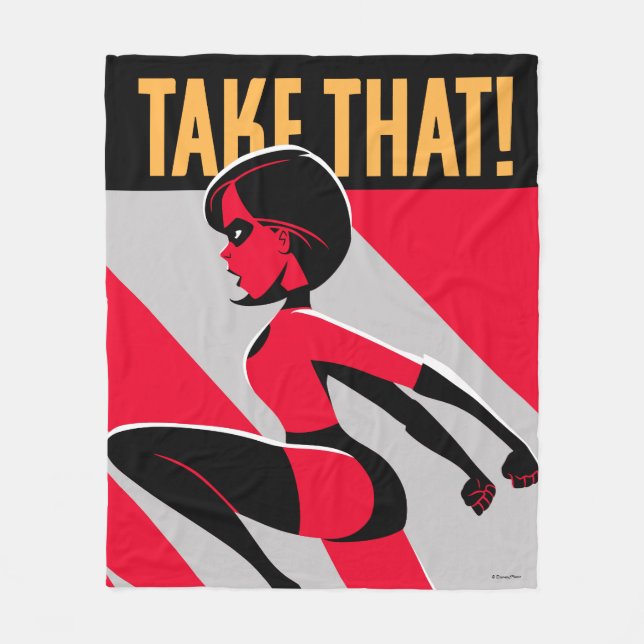 The Incredibles 2 | Elastigirl - Take That! Fleece Blanket (Front)