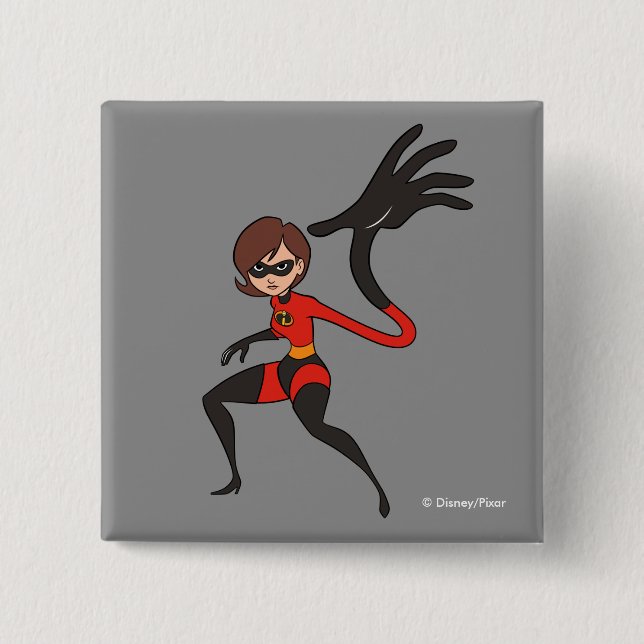 The Incredibles 2 | Elastigirl - That's a Stretch Inch Square Button (Front)