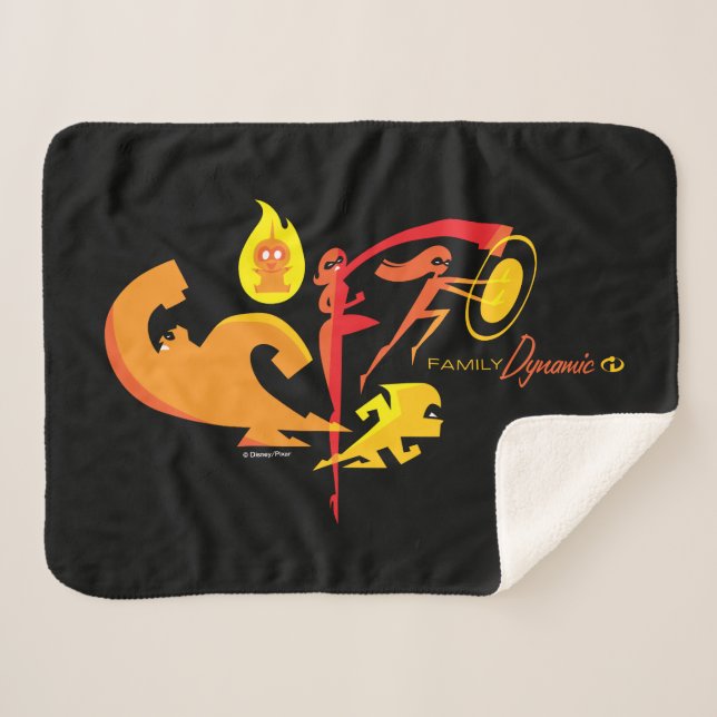The Incredibles 2 | Family Dynamic Sherpa Blanket (Front (Horizontal))