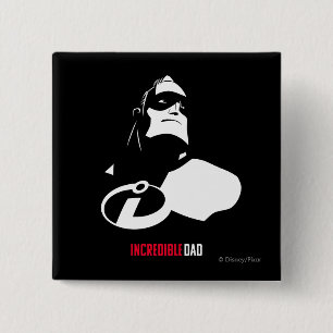 The Incredibles 2   Incredible Dad 2 Inch Square Button