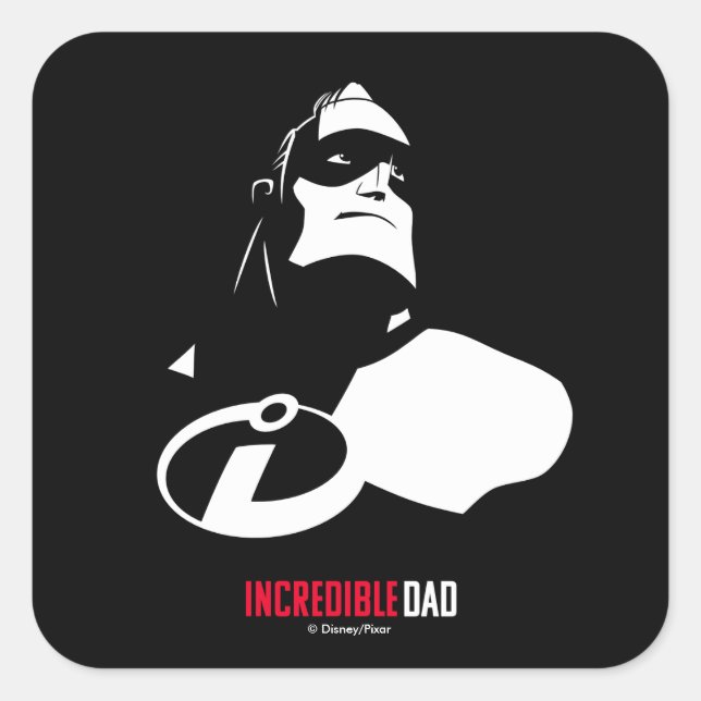 The Incredibles 2 | Incredible Dad Square Sticker (Front)