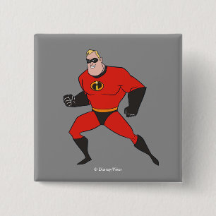The Incredibles 2   Mr. Incredible - Hero Work 2 Inch Square Button