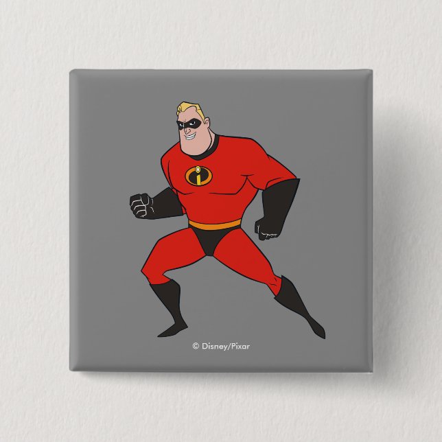 The Incredibles 2 | Mr. Incredible - Hero Work Inch Square Button (Front)