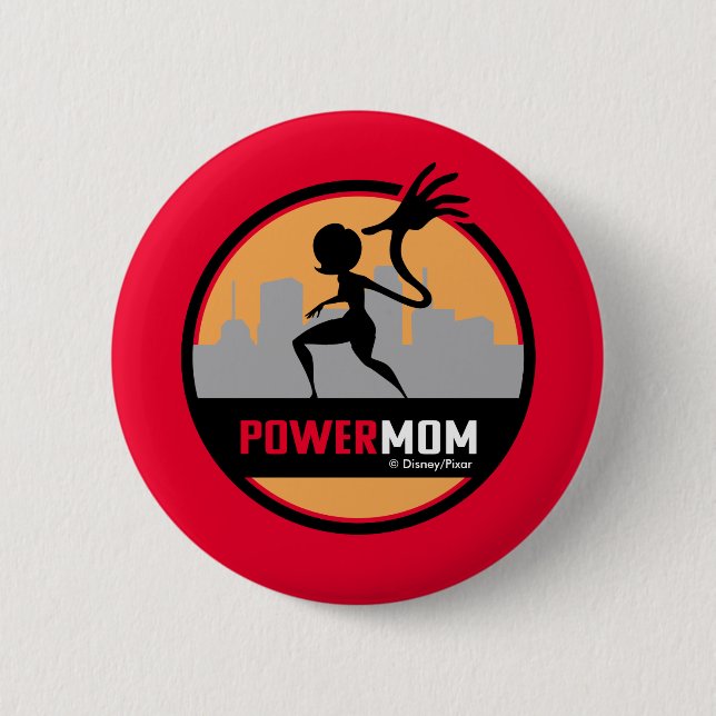 The Incredibles 2 | Power Mom 2 Inch Round Button (Front)