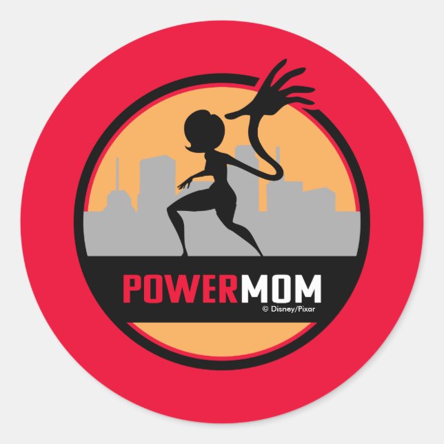 The Incredibles 2 | Power Mom Classic Round Sticker (Front)