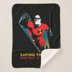 The Incredibles 2   Saving the Day Sherpa Blanket