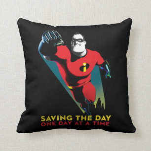 The Incredibles 2   Saving the Day Throw Pillow