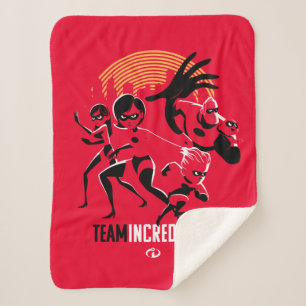 The Incredibles 2   Team Incredibles Sherpa Blanket