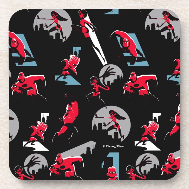 The Incredibles 2 | The Incredibles Pattern Coaster (Front)