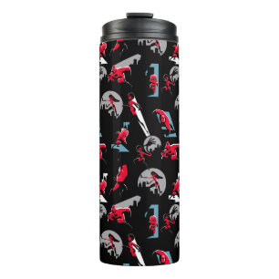 The Incredibles 2   The Incredibles Pattern Thermal Tumbler