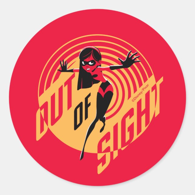 The Incredibles 2 | Violet - Battling Villainy Classic Round Sticker (Front)