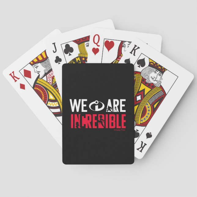 The Incredibles 2 | We Are Incredible Playing Card (Back)