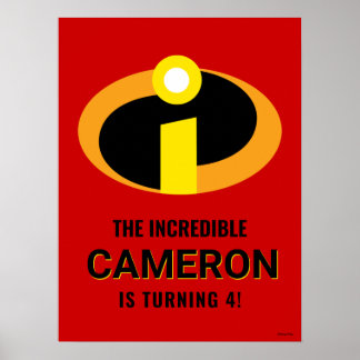 The Incredibles Family Birthday Poster