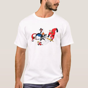 The Incredibles' Family Fighting Syndrome Disney T-Shirt