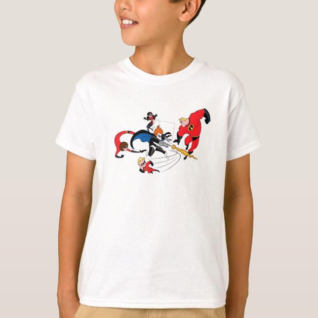 The Incredibles' Family Fighting Syndrome Disney T-Shirt (Front)