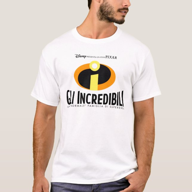 The Incredibles italian movie poster Disney T-Shirt (Front)