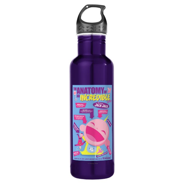 The Incredibles Jack Jack Poster Disney 710 Ml Water Bottle (Front)