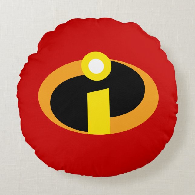The Incredibles Logo Round Pillow (Front)