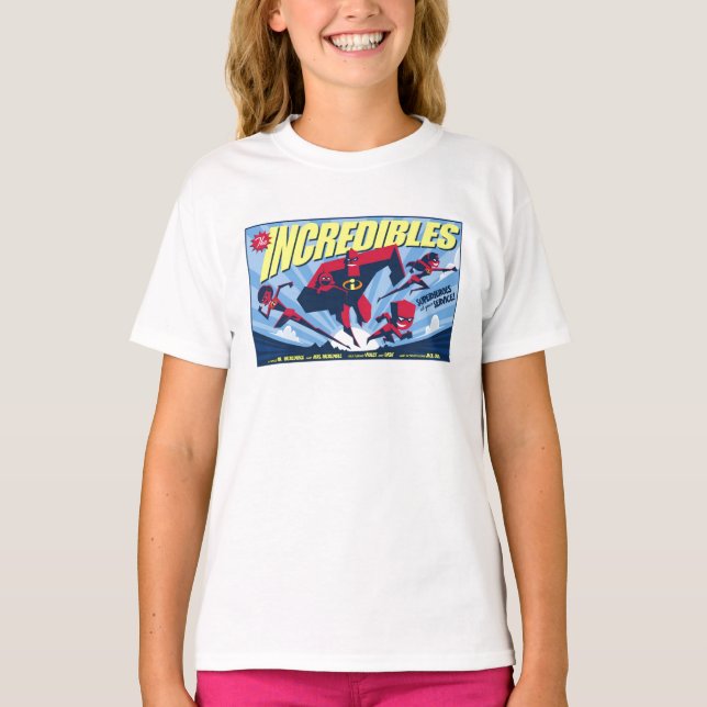 The Incredibles movie poster Disney T-Shirt (Front)