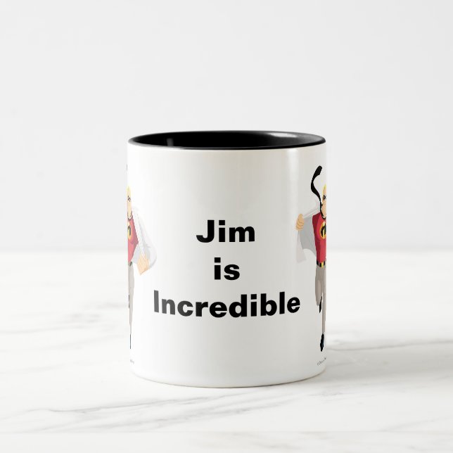The Incredibles Mr. Incredible like Superman Two-Tone Coffee Mug (Center)
