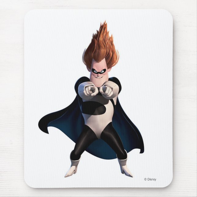 The Incredibles' Syndrome smiles at you Disney Mouse Pad (Front)
