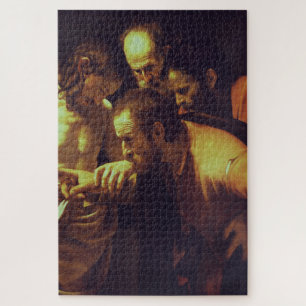 The Incredulity of Saint Thomas by Caravaggio Jigsaw Puzzle