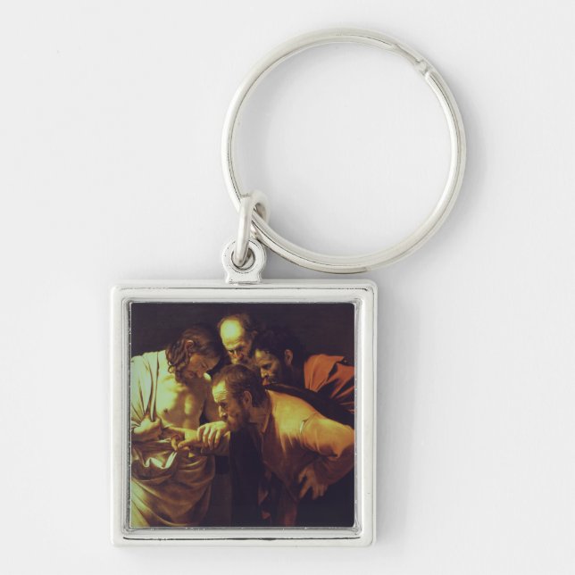 The Incredulity of Saint Thomas by Caravaggio Keychain (Front)
