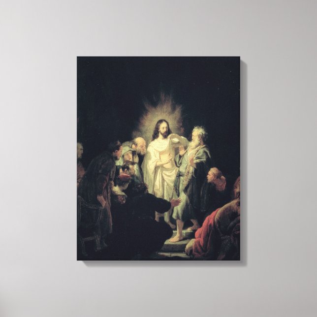 The Incredulity of St. Thomas Canvas Print (Front)