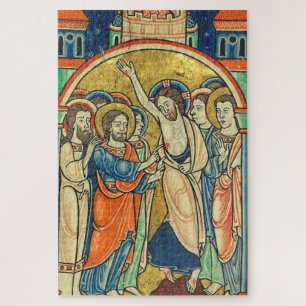 The Incredulity of St Thomas from Psalter  Jigsaw Puzzle