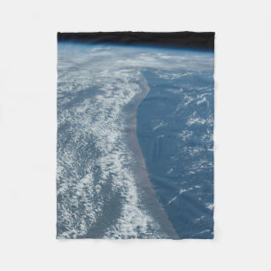 The Indian Ocean Coastline Of Kenya And Somalia. Fleece Blanket