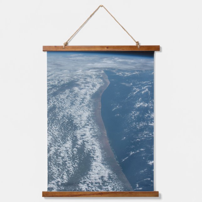 The Indian Ocean Coastline Of Kenya And Somalia. Hanging Tapestry (Front)